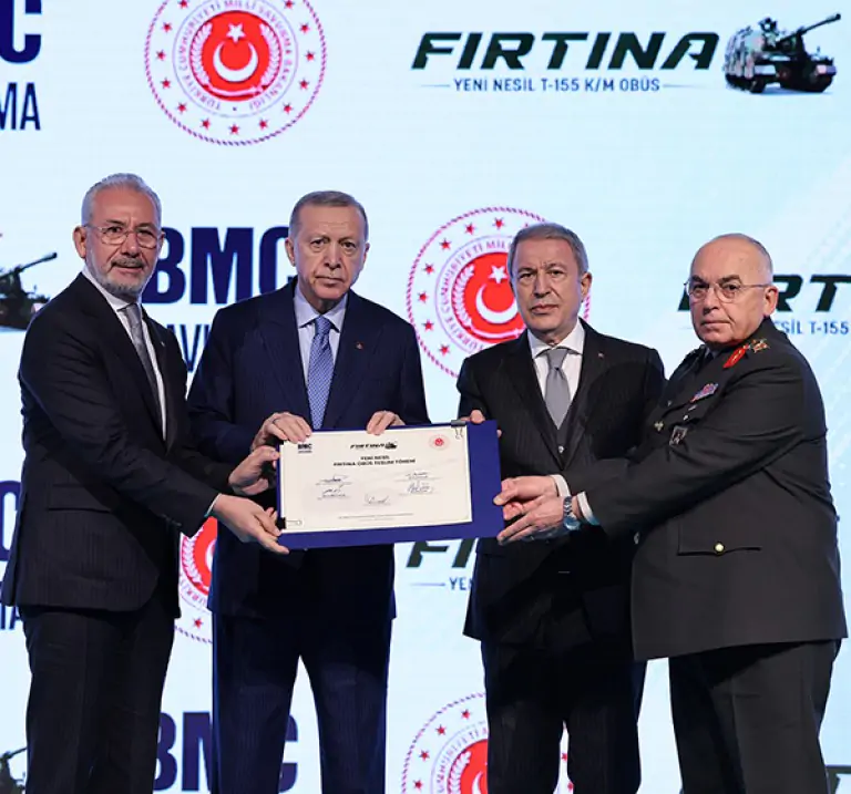 6 ADET YENİ NESİL FIRTINA OBÜSÜ CUMHURBAŞKANI SN. RECEP TAYYİP ERDOĞAN’IN KATILDIĞI TÖREN İLE TSK'YE TESLİM EDİLDİ